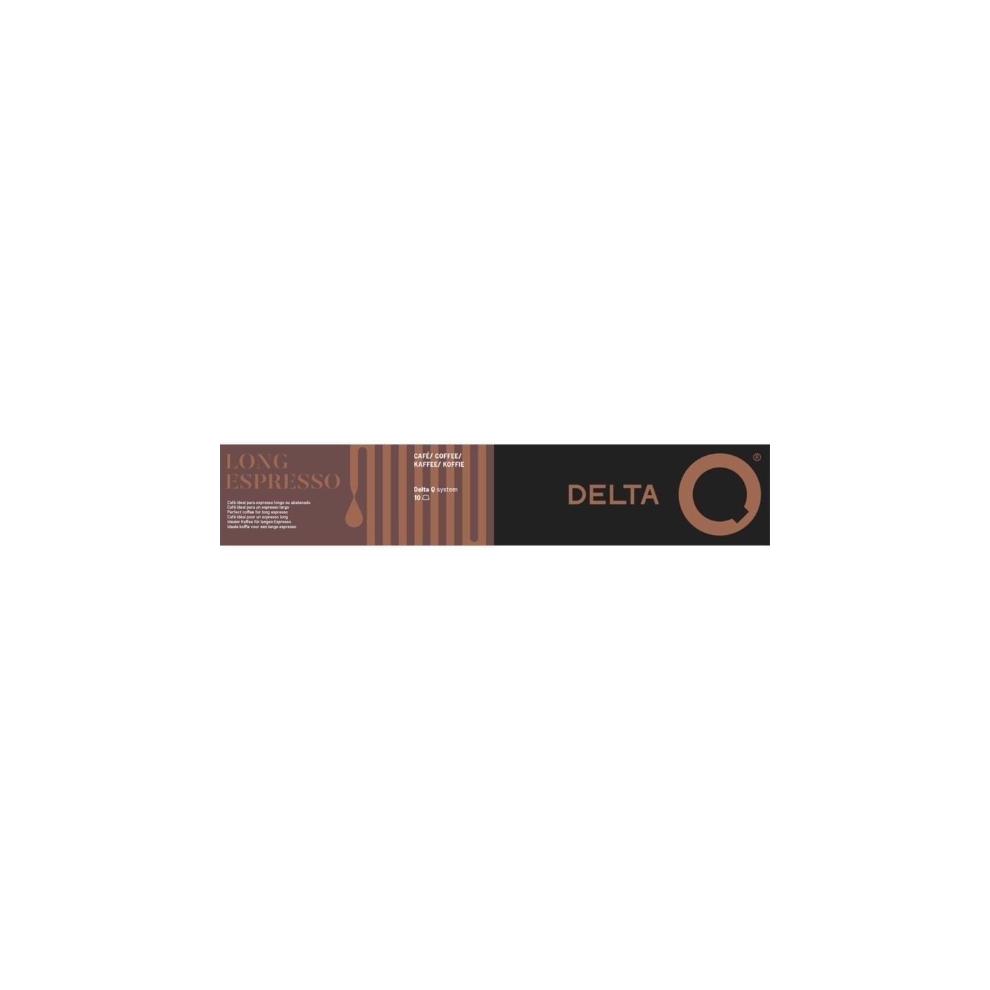 Cápsula delta delta q-long espresso para cafeteras delta/ caja de 10