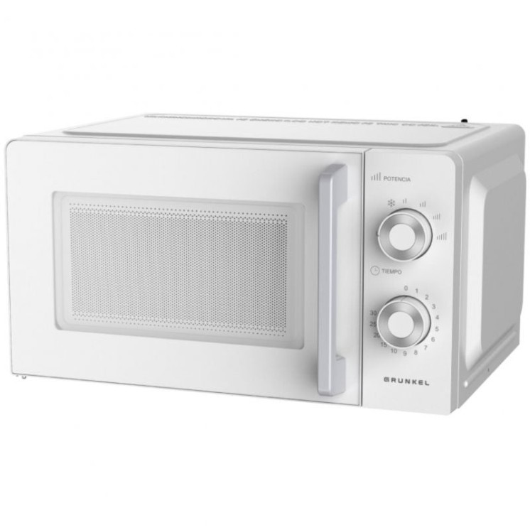 Microondas grunkel mw-20mg/ 700w/ capacidad 20l/ blanco
