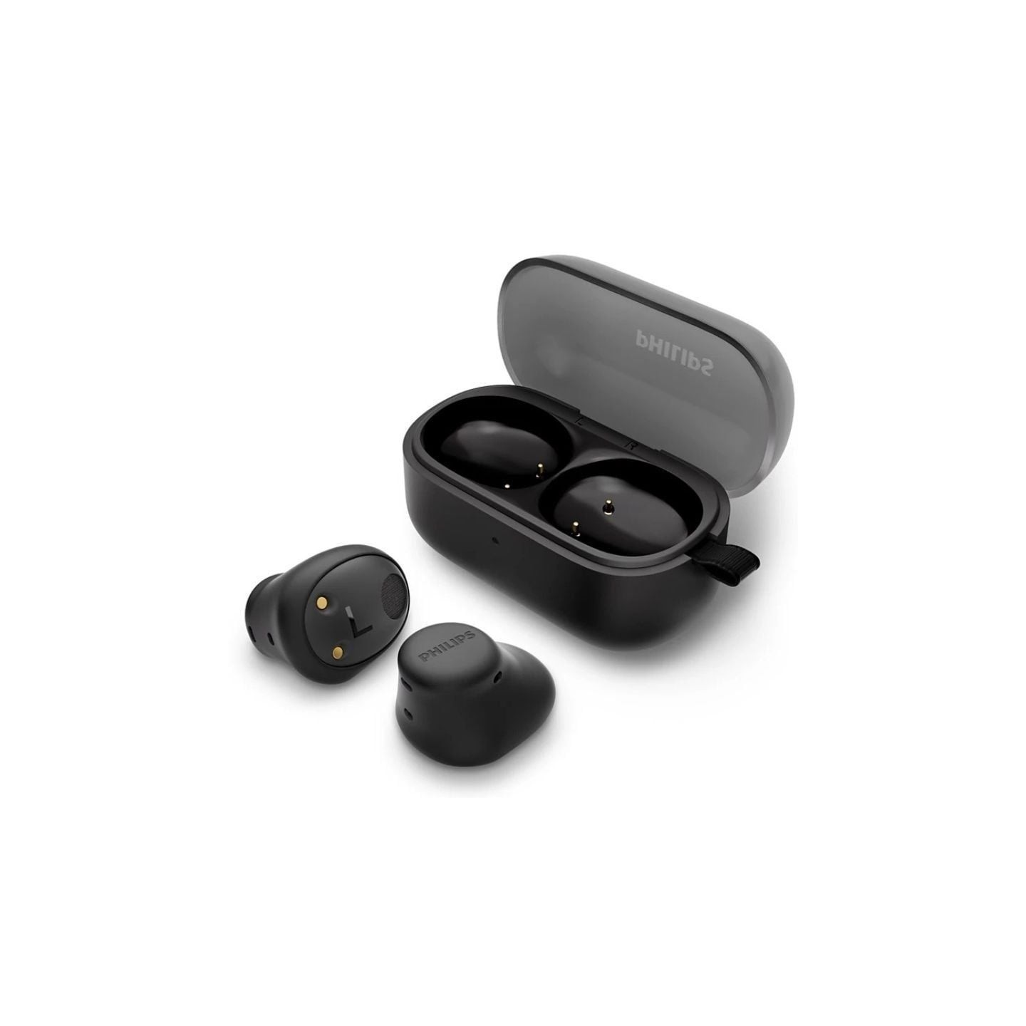 Auriculares bluetooth philips tat2149 con estuche de carga/ autonomía 6h/ negros