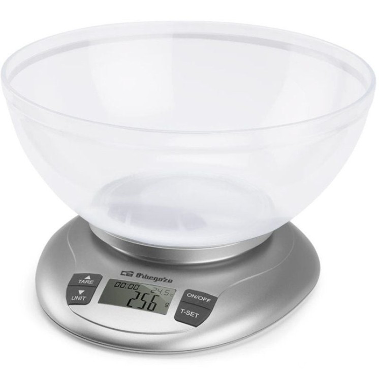 Báscula de cocina electrónica orbegozo pc 2017 a/ hasta 3.5kg/ plata