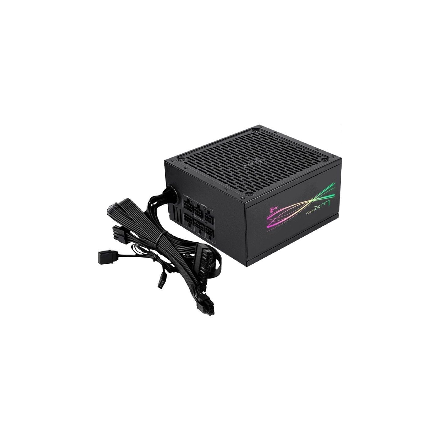 Fuente de alimentación aerocool luxpro rgb1000m/ 1000w/ ventilador 14cm/ 80 plus gold