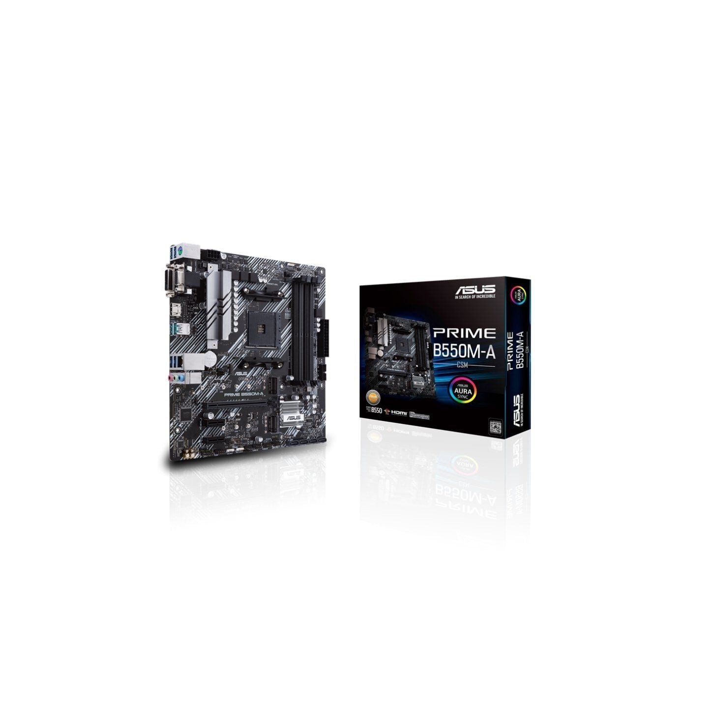 Placa base asus prime b550m-a/csm socket am4/ ddr4/ pcie 4.0/ micro atx