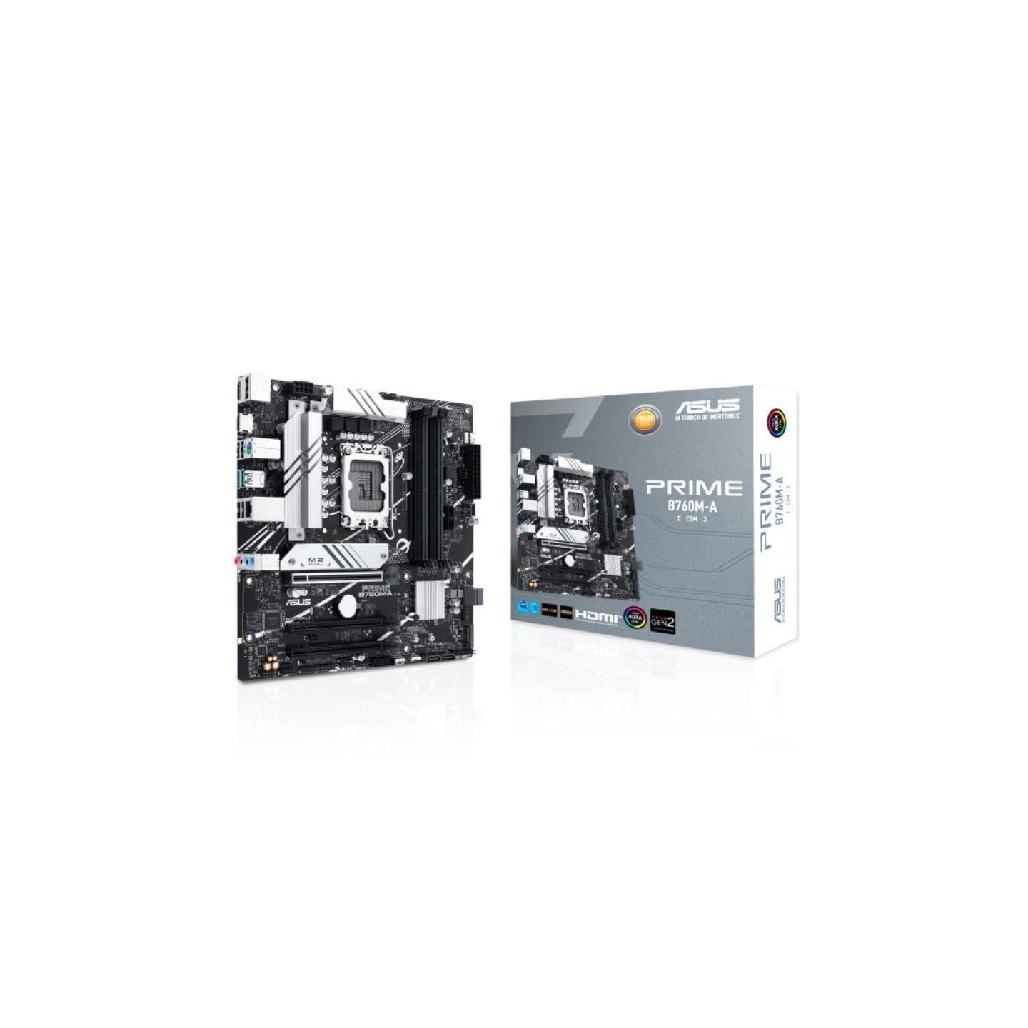 Placa base asus prime b760m-a-csm socket 1700/ ddr5/ pcie 4.0/ micro atx