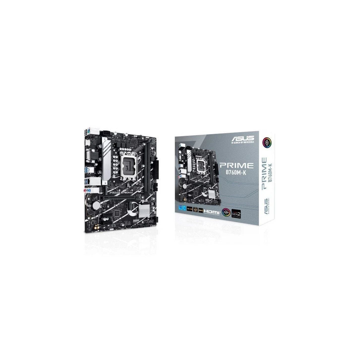 Placa base asus prime b760m-k socket 1700/ ddr5/ pcie 4.0/ micro atx
