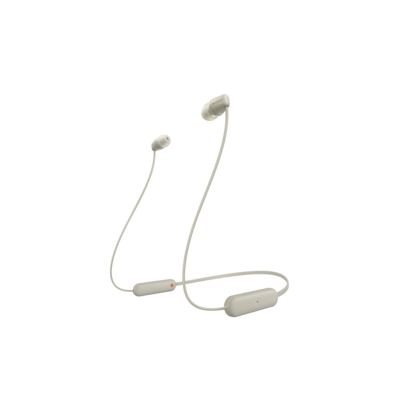 Auriculares inalámbricos intrauditivos sony wi-c100/ con micrófono/ bluetooth/ beige