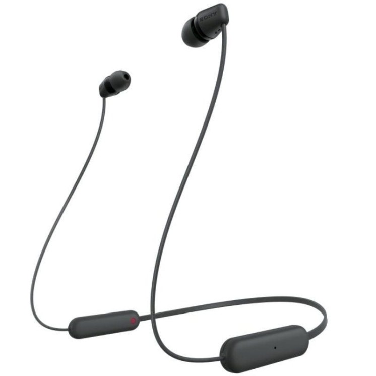 Auriculares inalámbricos intrauditivos sony wi-c100/ con micrófono/ bluetooth/ negros
