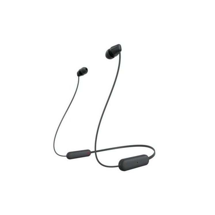 Auriculares inalámbricos intrauditivos sony wi-c100/ con micrófono/ bluetooth/ negros