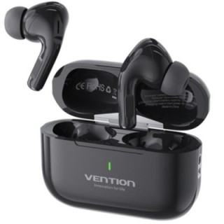 Auriculares bluetooth vention echo lite e11 con estuche de carga/ autonomía 6h/ negros