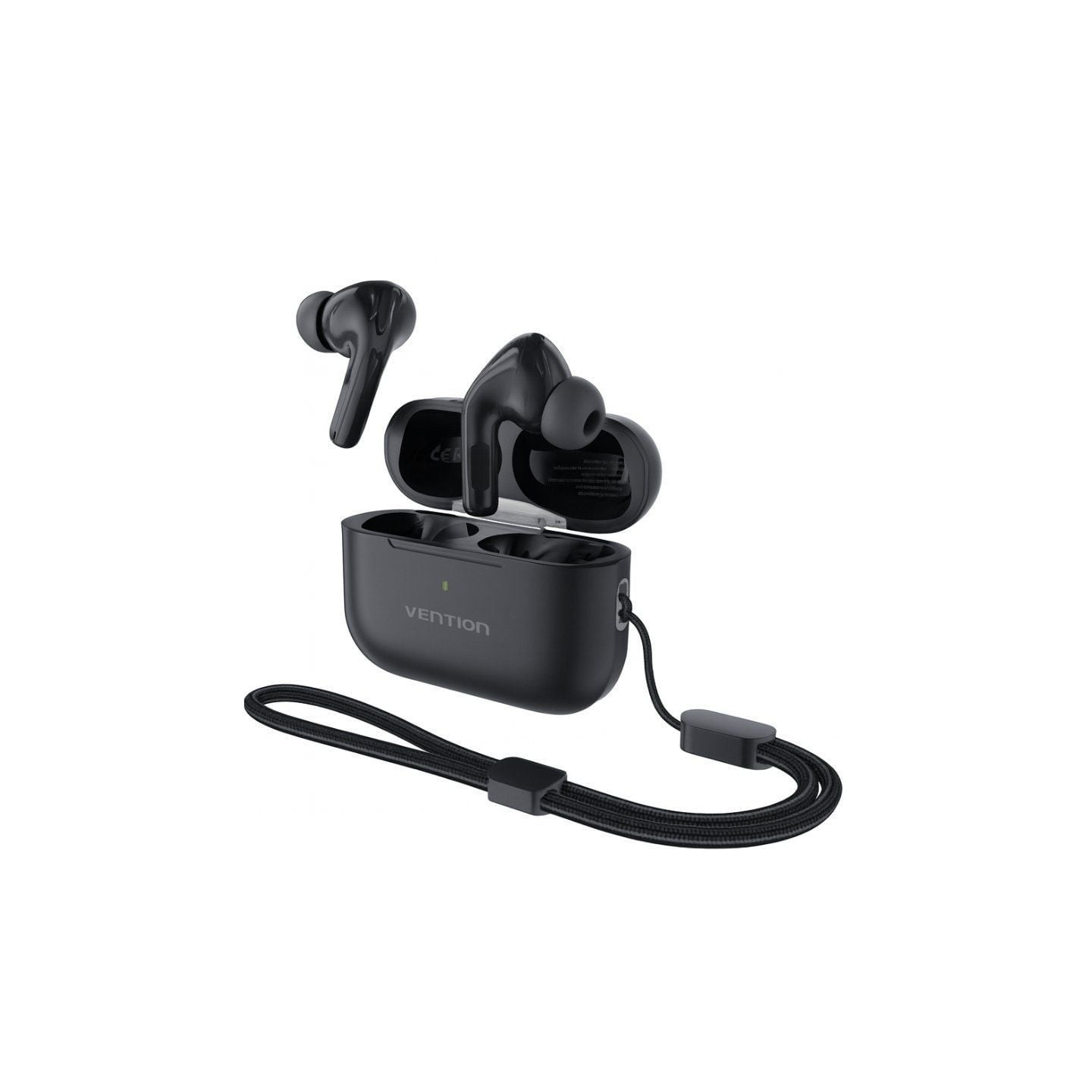 Auriculares bluetooth vention echo lite e11 pro con estuche de carga/ negros