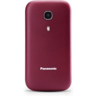 Teléfono móvil panasonic kx-tu400exr para personas mayores/ rojo granate