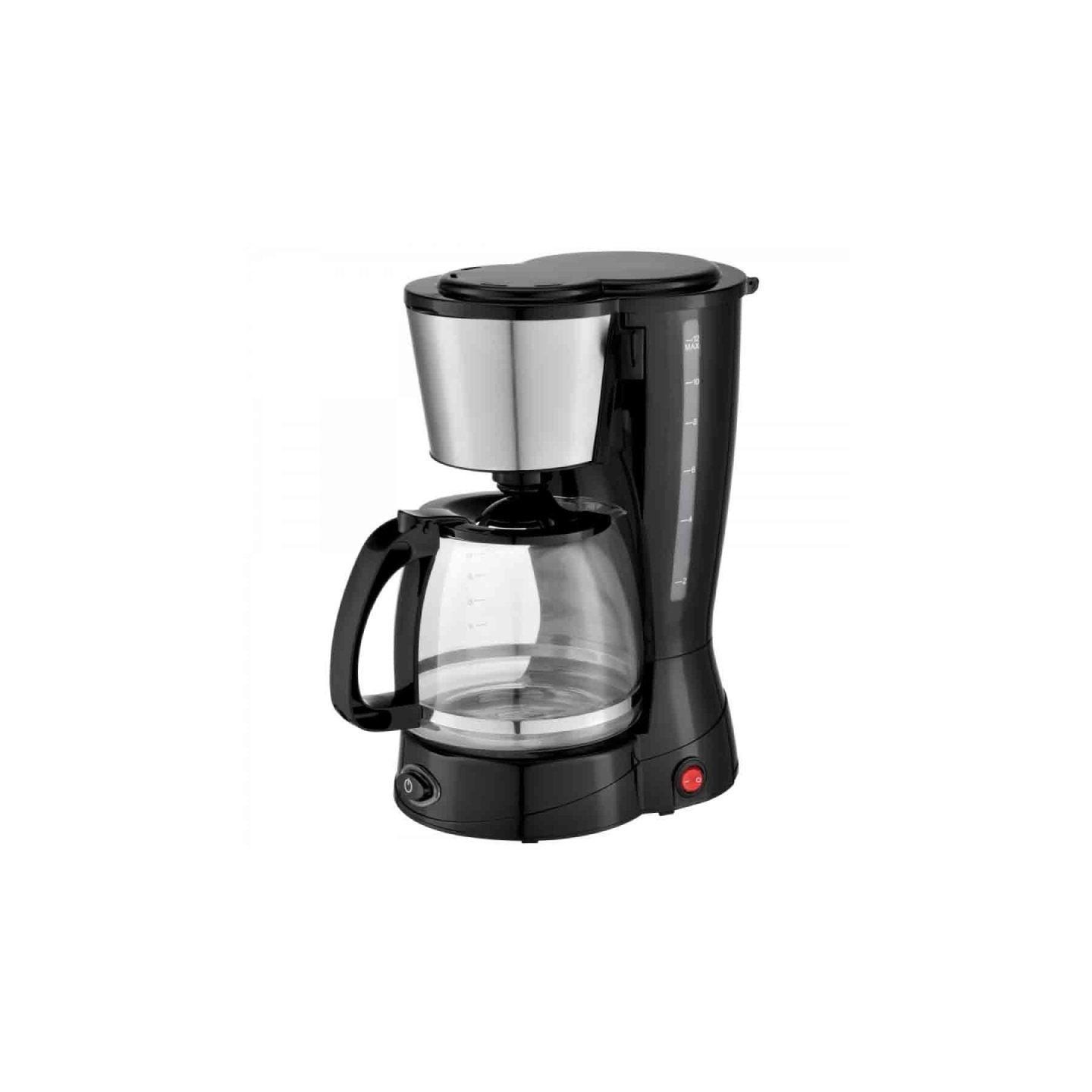 Cafetera de goteo grunkel caf-naroma/ 12 tazas/ negra
