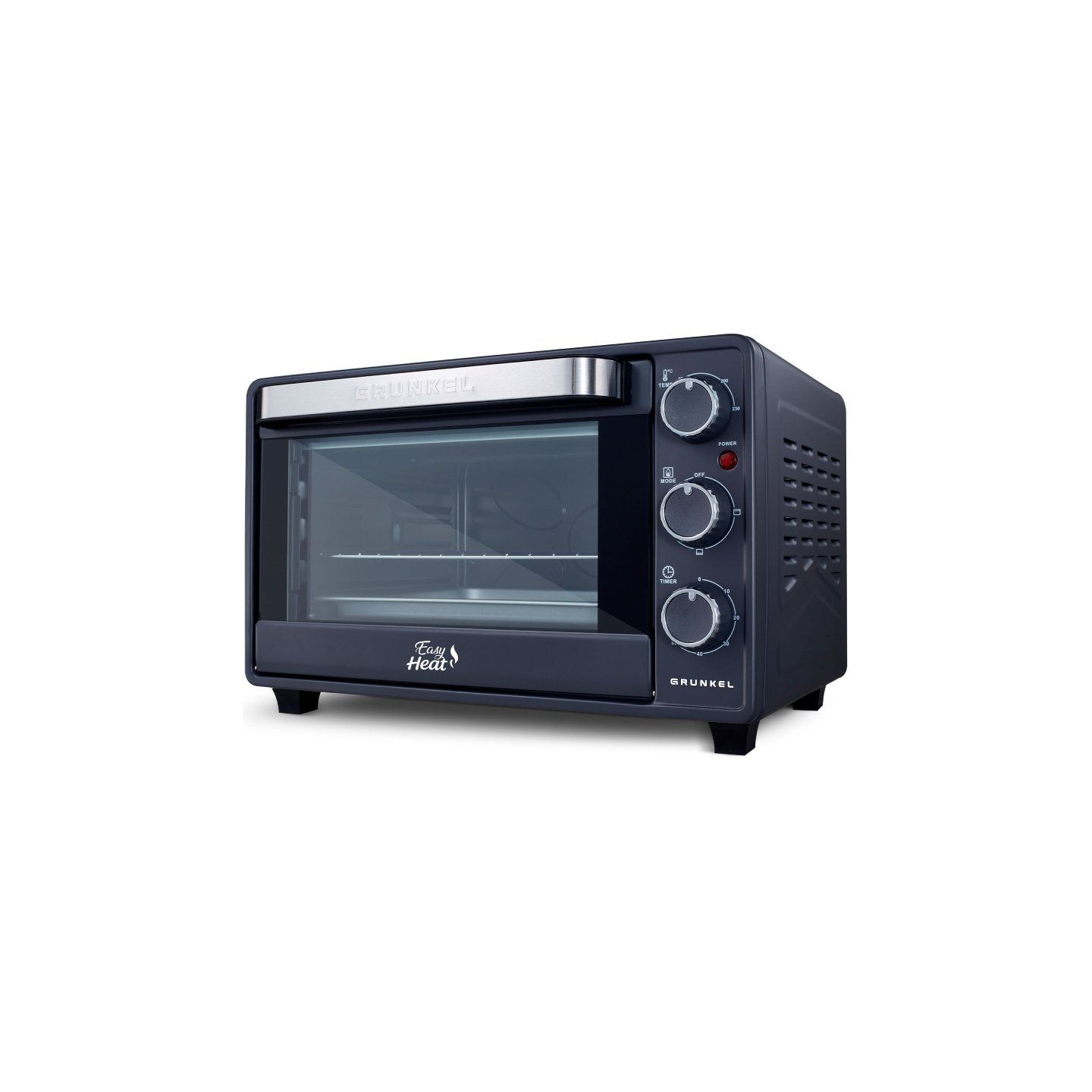 Horno de sobremesa grunkel hr-23easy/ 1600w/ capacidad 23l
