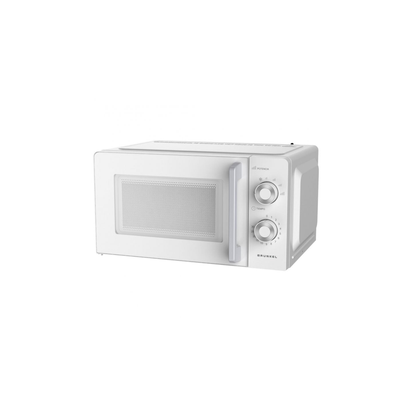 Microondas grunkel mw-20mg/ 700w/ capacidad 20l/ blanco