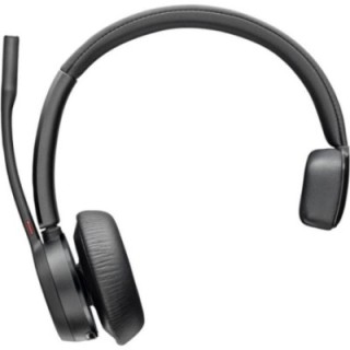 Auricular inalámbrico poly voyager 4310 para microsoft teams + adaptador bt700 + base de carga/ con micrófono/ bluetooth/ negro