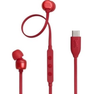 Auriculares intrauditivos jbl tune 310c/ con micrófono/ rojos