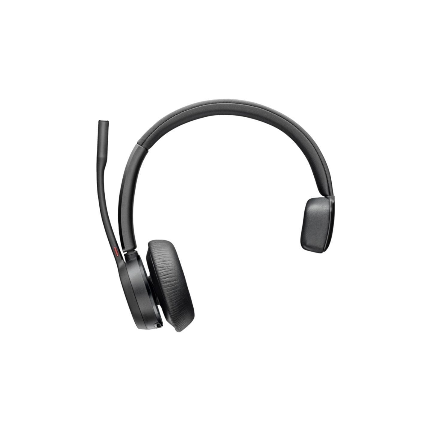 Auricular inalámbrico poly voyager 4310 para microsoft teams + adaptador bt700 + base de carga/ con micrófono/ bluetooth/ negro